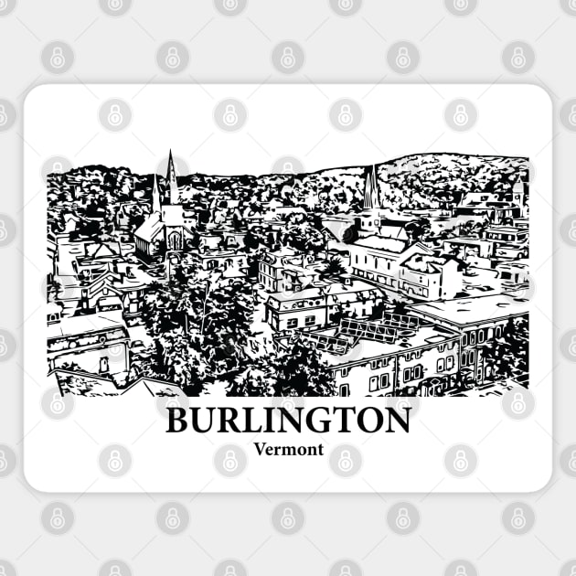 Burlington - Vermont Magnet by Lakeric